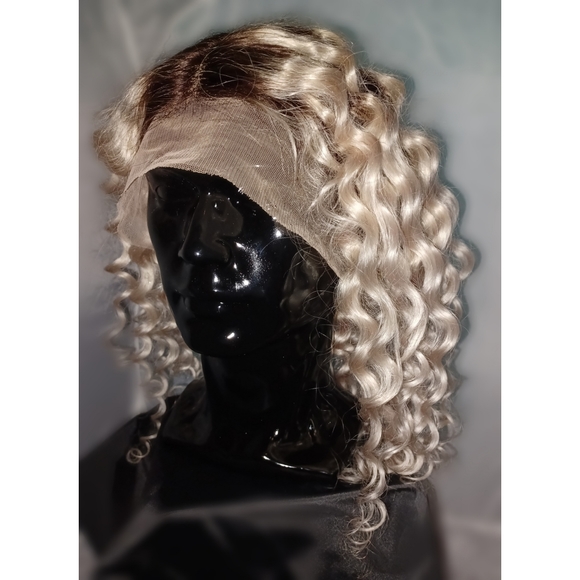 Brown To Blonde Ombre Wave Down Wig -->18in - Picture 4 of 5